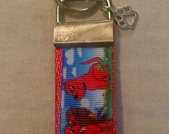 Clifford the Big Red Dog key fob