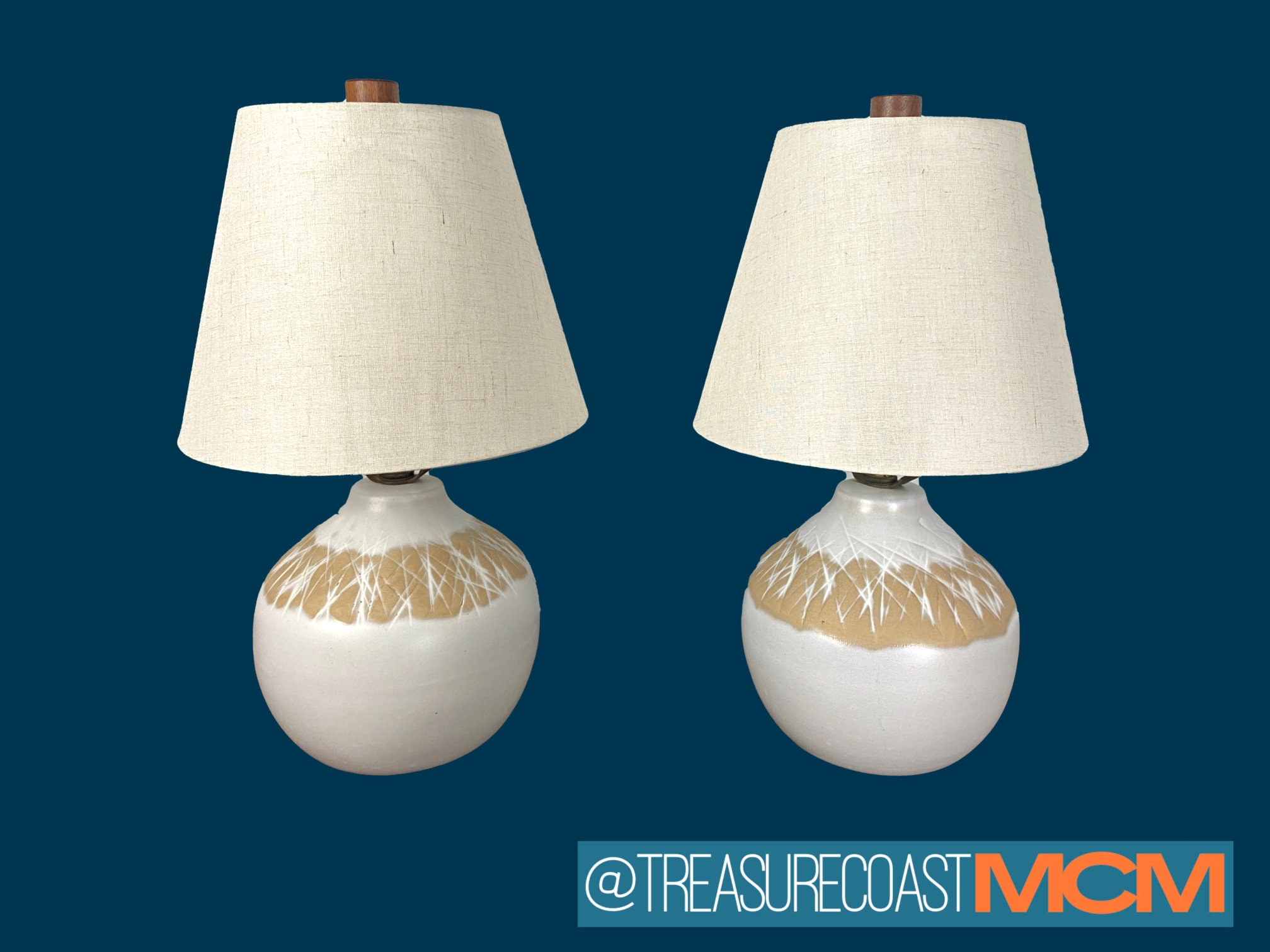 Marshall Studios Mid Century Modern Pair of Lamps by Gordon & Jane