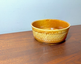 Mid Century Royal Haeger Ceramic Planter: Caramel Drip Glaze