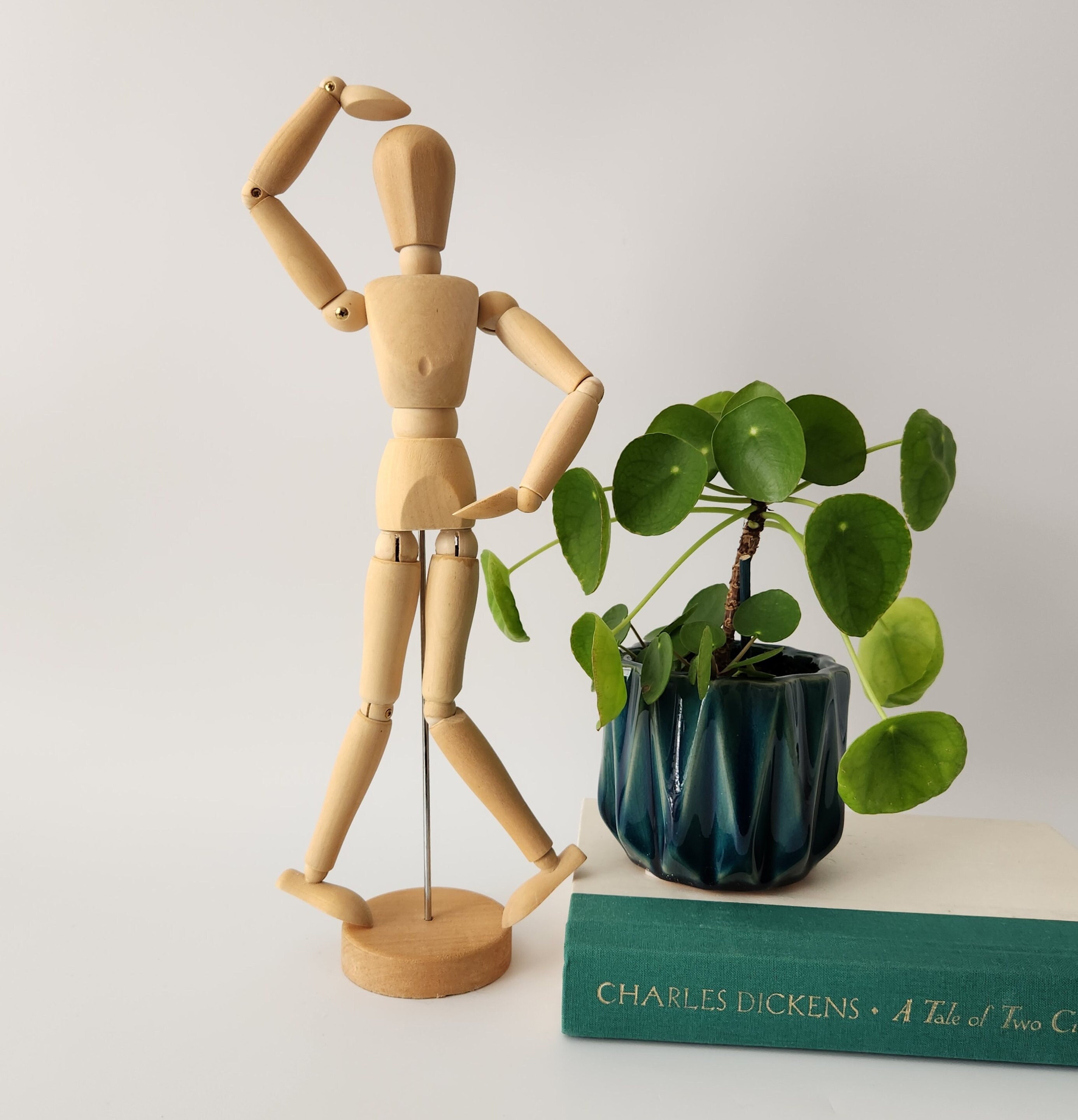 MANNEQUIN - WOODEN WITH MOVEABLE JOINTS (11 1/2) on eBid United