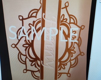 Download Items similar to Mandala Flower Gun Decal on Etsy
