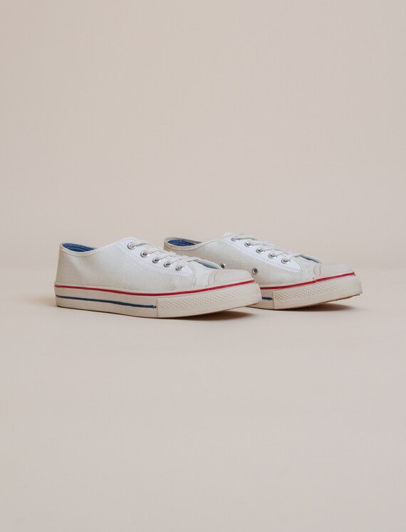 1960's Size 3.5 Deadstock Low Top Canvas Tennis Sh