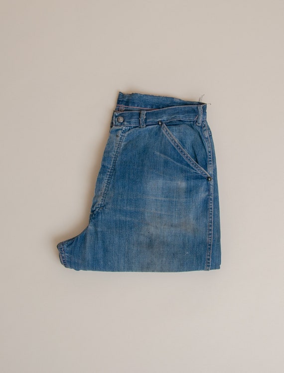 1940's Size 32x33 Laurel Leaf Denim Work Pant