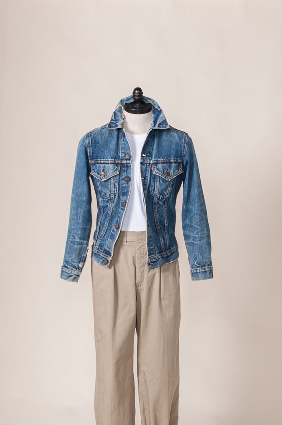 1960's Small Distressed Levi's Big E Denim Jacket