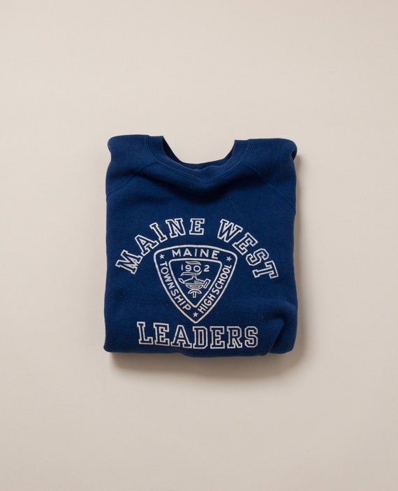 1960's Medium Flocked Maine West Sweatshirt