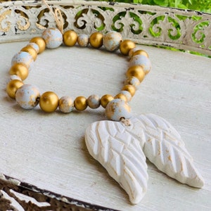 Angel Wings Memorial Prayer Beads