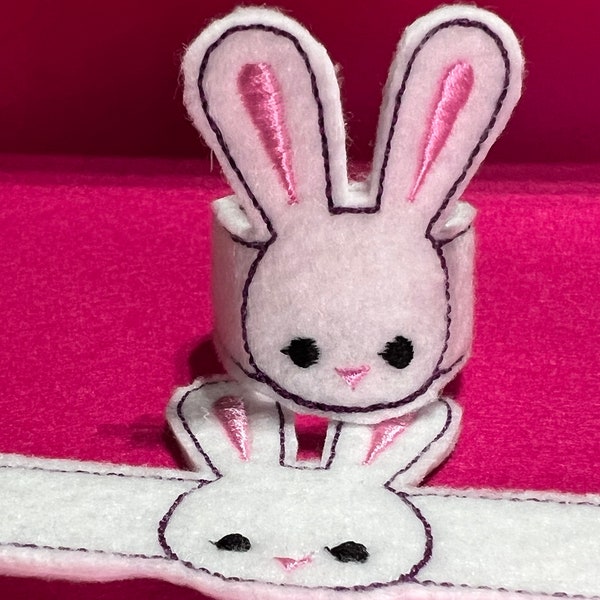 Easter Bunny napkin rings, sold in sets of 2, 4, or 6