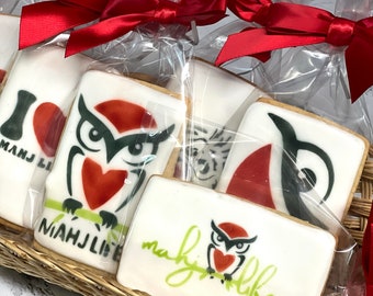 MahjLife logo Cookies- Set of 6 Crunchy Shortbread Cookies Individually Wrapped by BakersDozenToGo