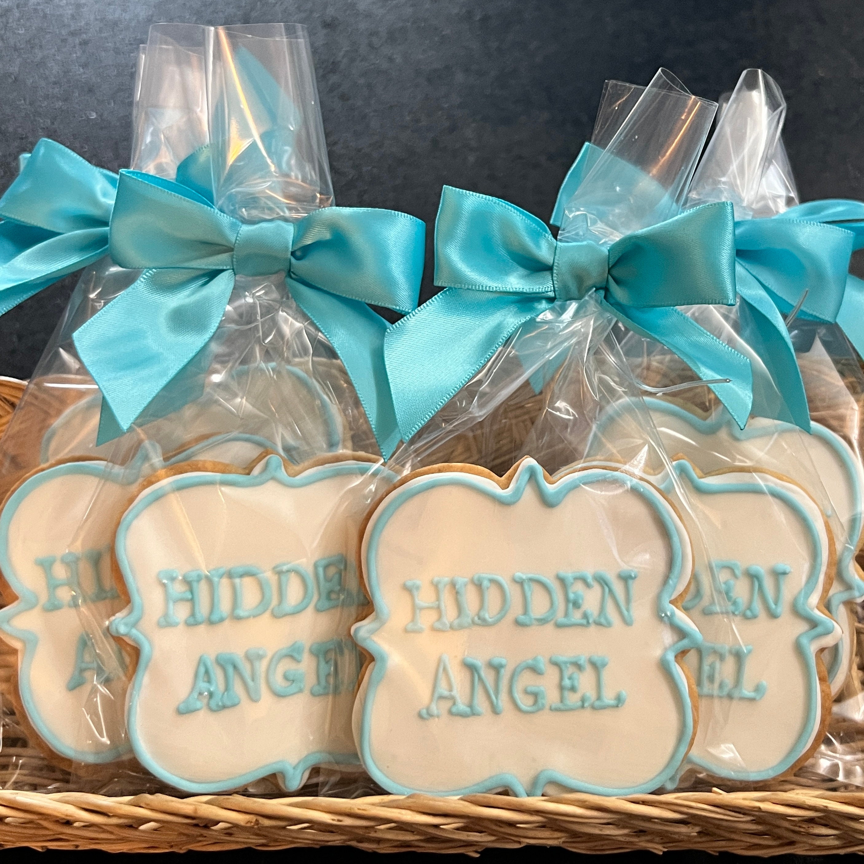 Custom Message Ombre Cookies- Set of 6 Crunchy Shortbread Cookies ...