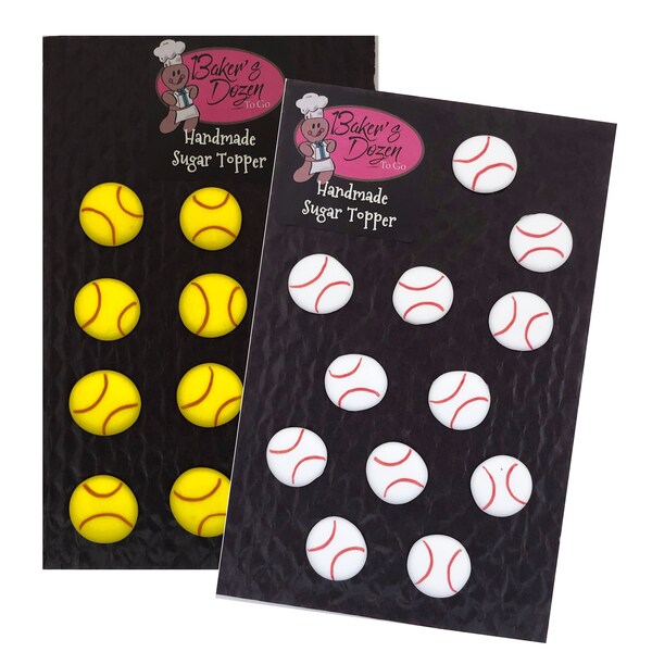 Softball Cupcake Etsy