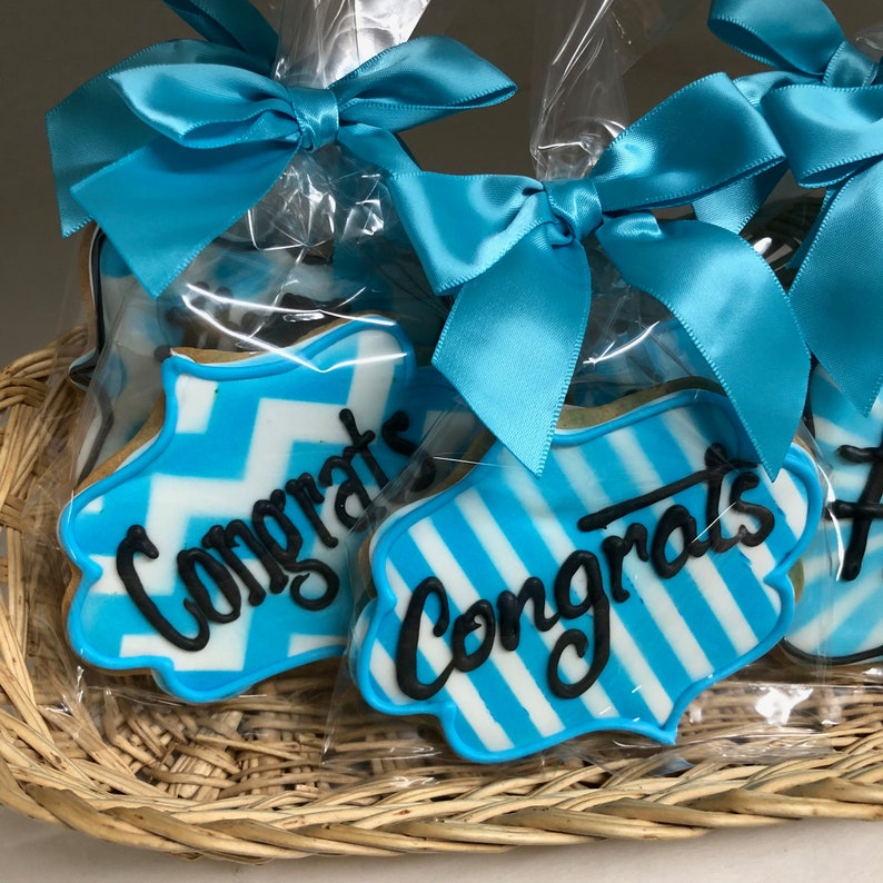 Congratulations Retirement - Set of 6 Crunchy Shortbread Cookies ...