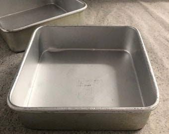 Used 8" Cake Pans Square- Multiple Brands