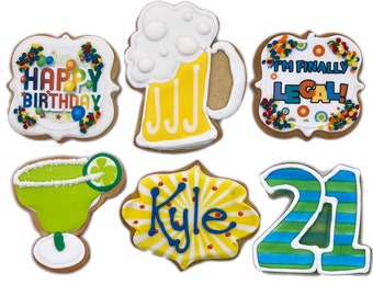 Finally Legal Cookies- Set of 6 Crunchy Shortbread Cookies Individually Wrapped by BakersDozenToGo