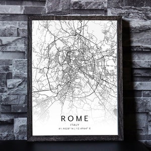 Custom City Map Print, Vintage Style, Personalised Gift
