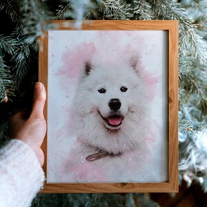 Personalised Pet Painting, Custom Watercolour Pet Portrait, Pet Memorial Gift, Birthday Gift, Dog Lovers Gift, Pet Art Print image 4