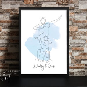 Family Line Art Drawing, Custom One Line Art Portrait, Anniversary Gift, Christmas Gift, Gift for Couple, Unique Gift, Digital Download