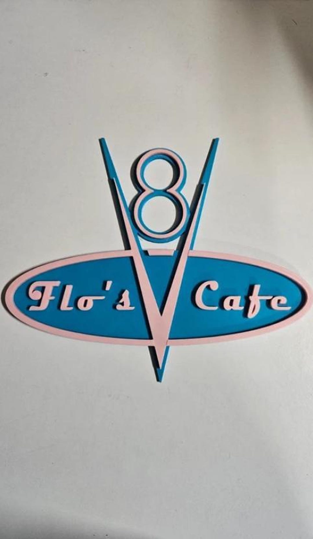Flo's V8 Cafe Sign / Wall Hanging Disney Pixar Cars Inspired - Etsy