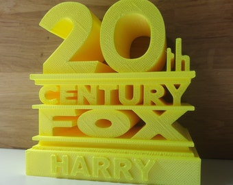 20th Centaury Fox-Logo-Anpassbare fügen Sie einen Namen hinzu