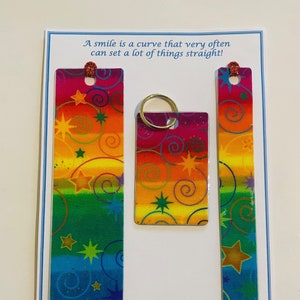 Bookmarkers/Laminated/Handmade/Fabric/Gift Set/Stars Design