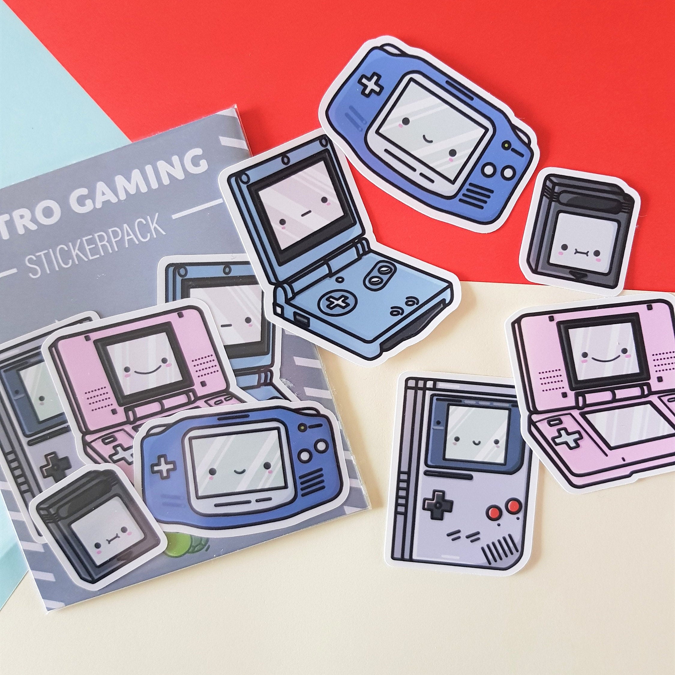 Cute Retro Gaming Stickers Sticker Pack Stationary Etsy