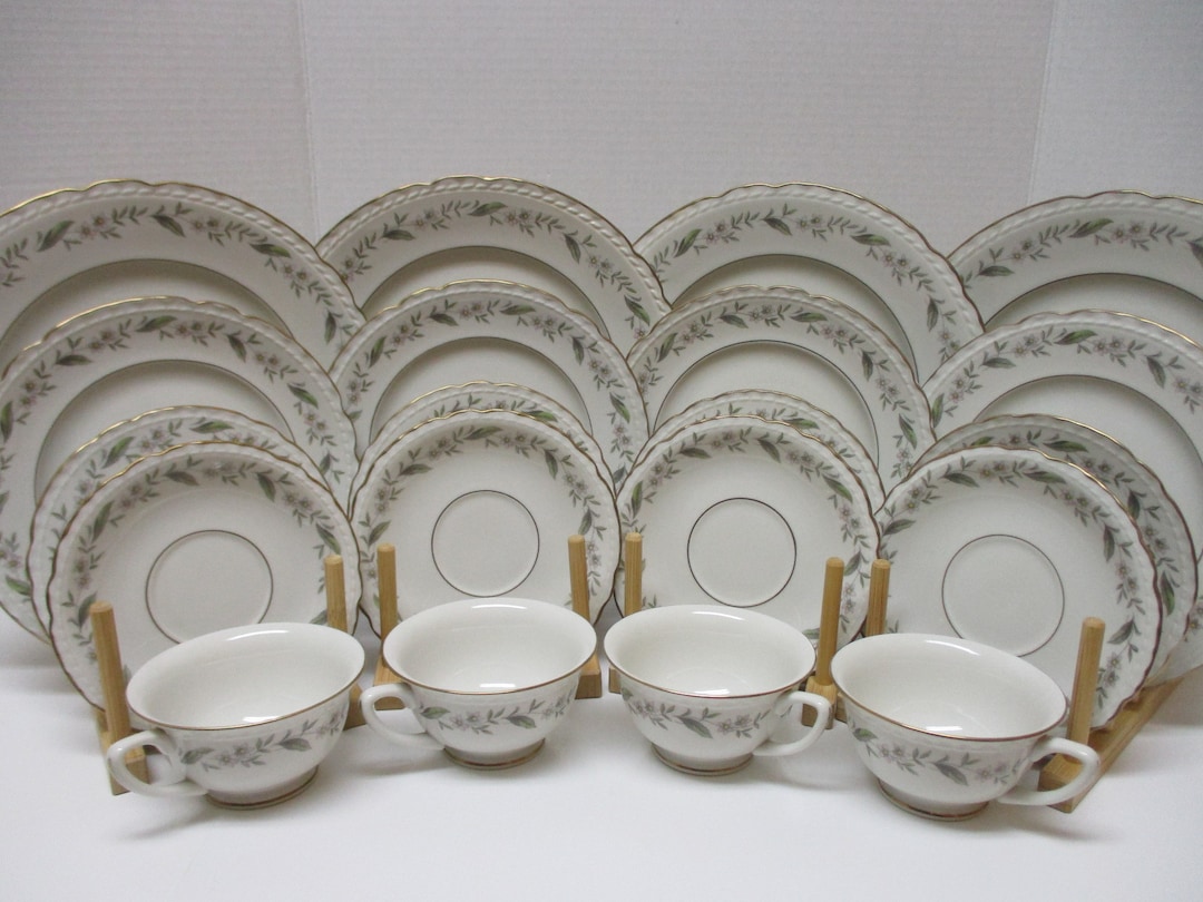 4 5 Piece Place Settings Royal Jackson Fine China Fleur De Etsy