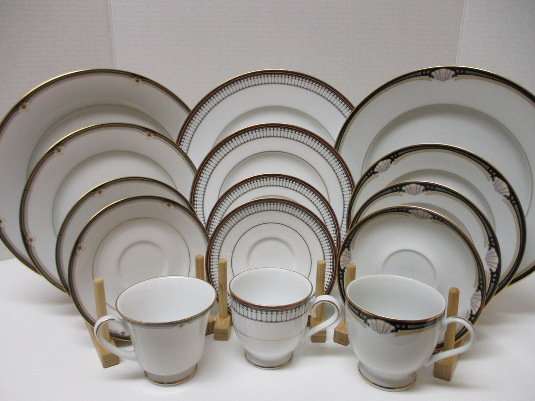 3 5 Piece Mismatched Place Settings Noritake Fine China Etsy