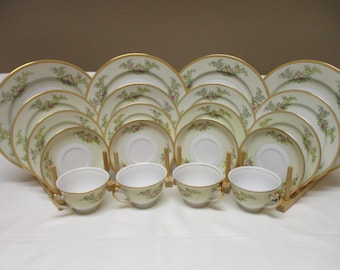 On Hold for Brenda Vintage 1930s Meito China Serving Set: Floral