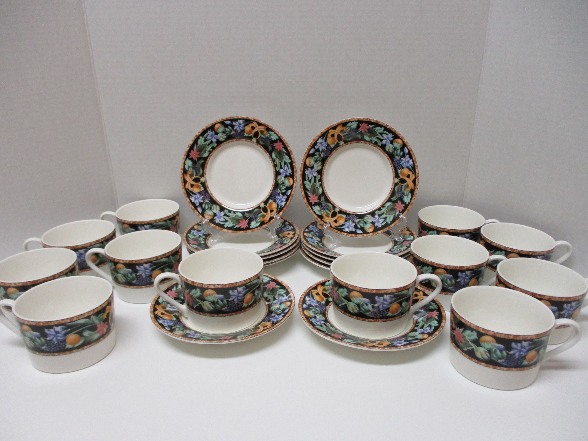 Vintage Christopher Stuart Fine China Cups and Saucers - Mystical ...