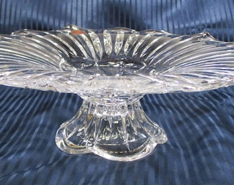 Gorham Fine Crystal: Pedestal Cake Stand