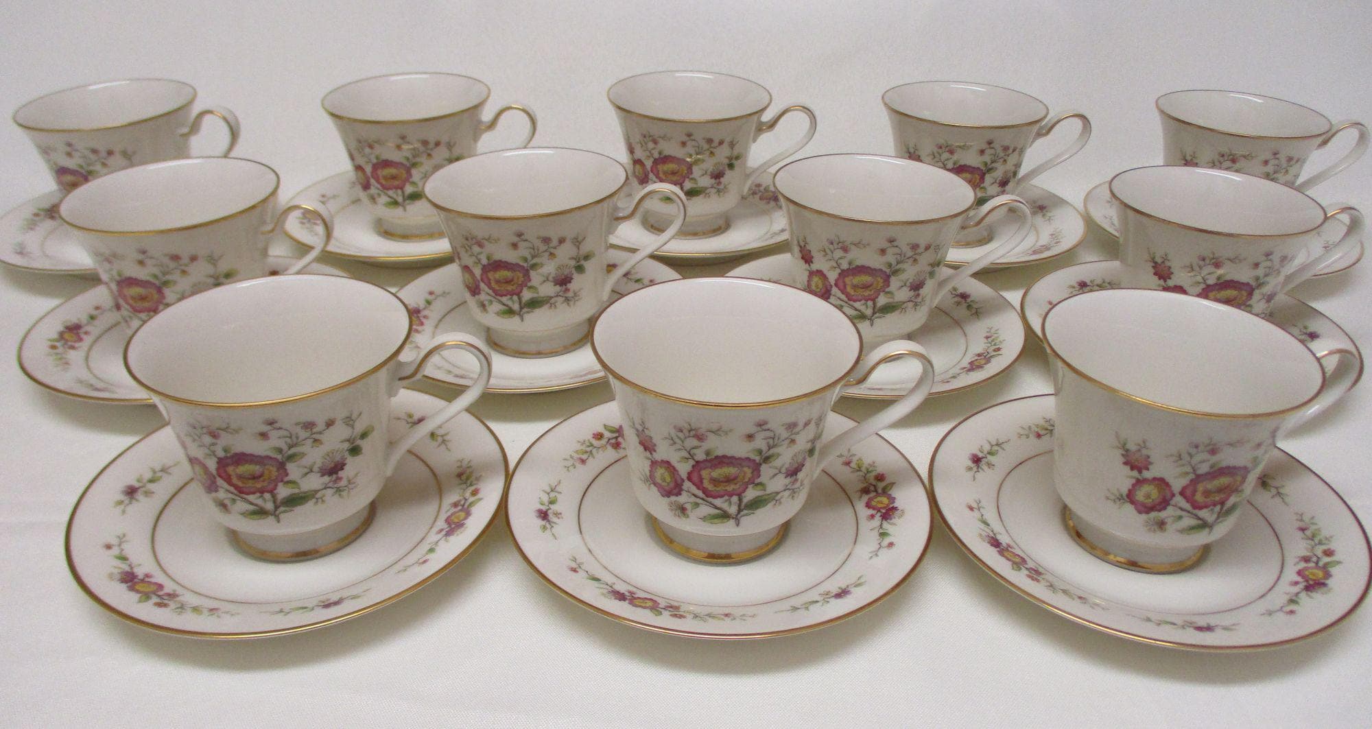 Noritake Ivory China Asian Song: 12 Cups, 12 Saucers - Etsy