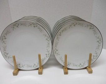 Noritake China Annabelle 5856 Pattern - 10 Salad Plates