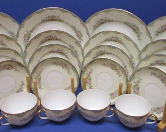 Noritake M China Ivanhoe Pattern Circa. 1918: 4-5 Piece Place Settings