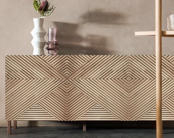 IKEA Besta Designtür oder Front für Sideboard oder TV-Schrank, Modell Sindy Roble