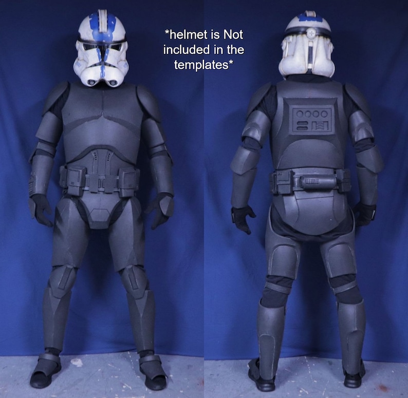 Foam Clone Trooper Armor Templates full Armor realistic | Etsy Hong Kong