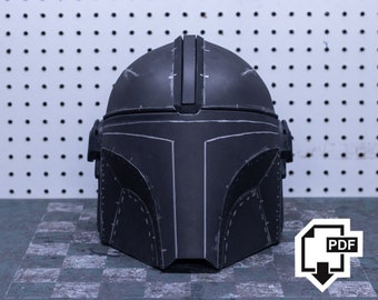 Digitale sjablonen voor Mandalorian-helm van schuim