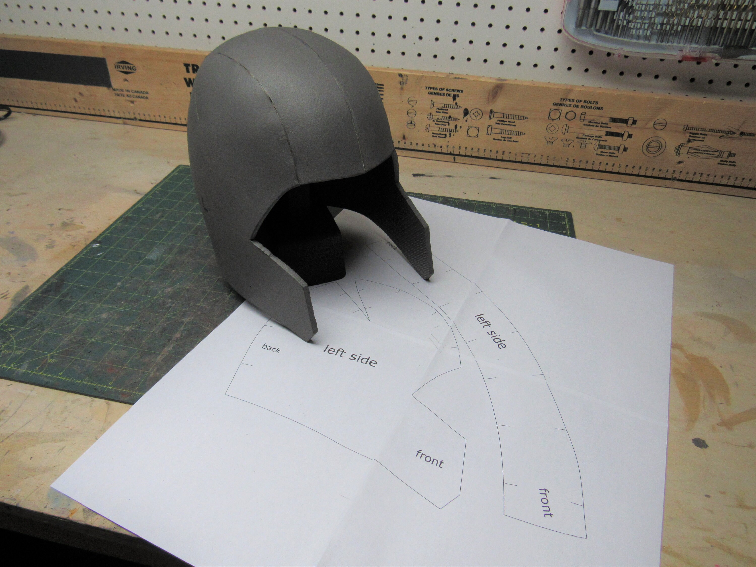 Foam Helmet Template