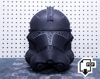 Foam Clone Trooper Helmet digital templates (Phase 2 realistic)