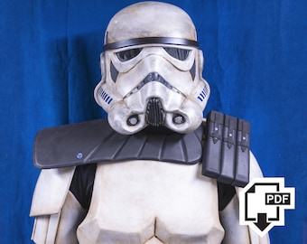 Skum Sandtrooper Pauldron digitala mallar
