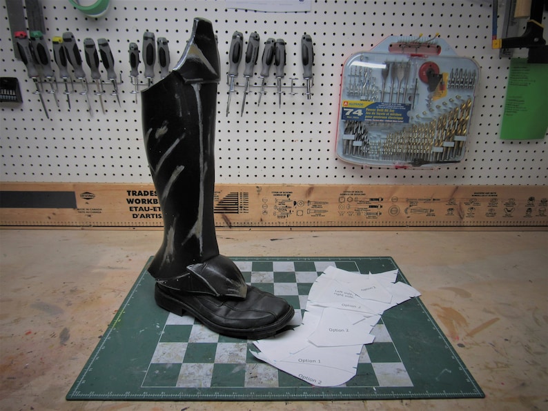 Foam Shoe cover / Leg armor Foam digital templates (with 2 design options) image 3