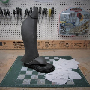 Foam Shoe cover / Leg armor Foam digital templates (with 2 design options) image 4