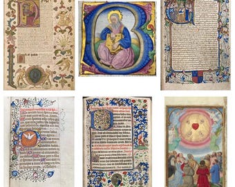 中世の装飾写本50ページ - 15世紀の画像、時祷書、ルネサンス時代の