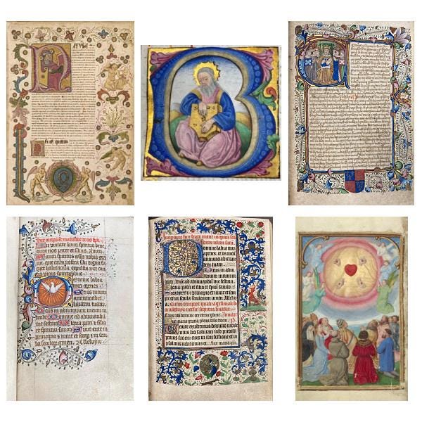 中世の装飾写本50ページ - 15世紀の画像、時祷書、ルネサンス時代の