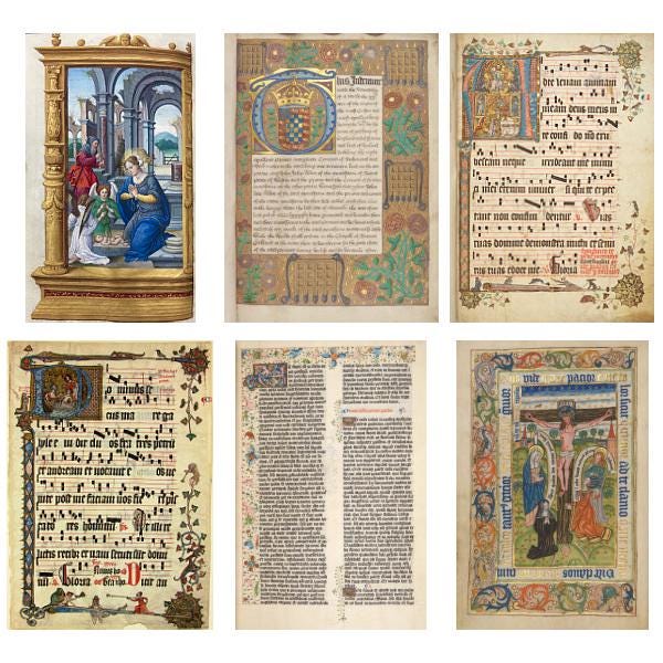 中世の装飾写本50ページ - 15世紀の画像、時祷書、ルネサンス時代の