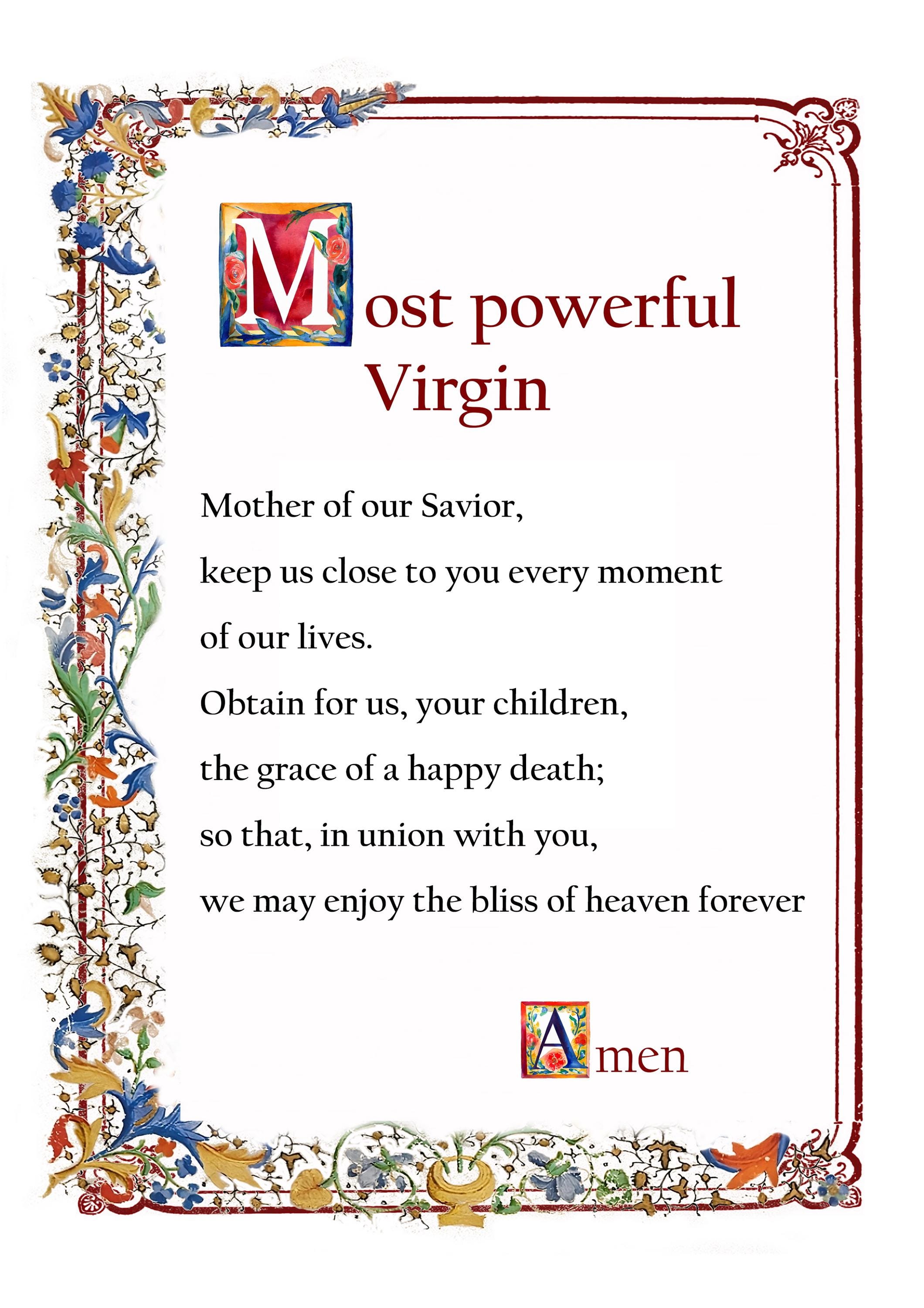 Act of Consecration to Our Lady of the Miraculous Meda, Catholic