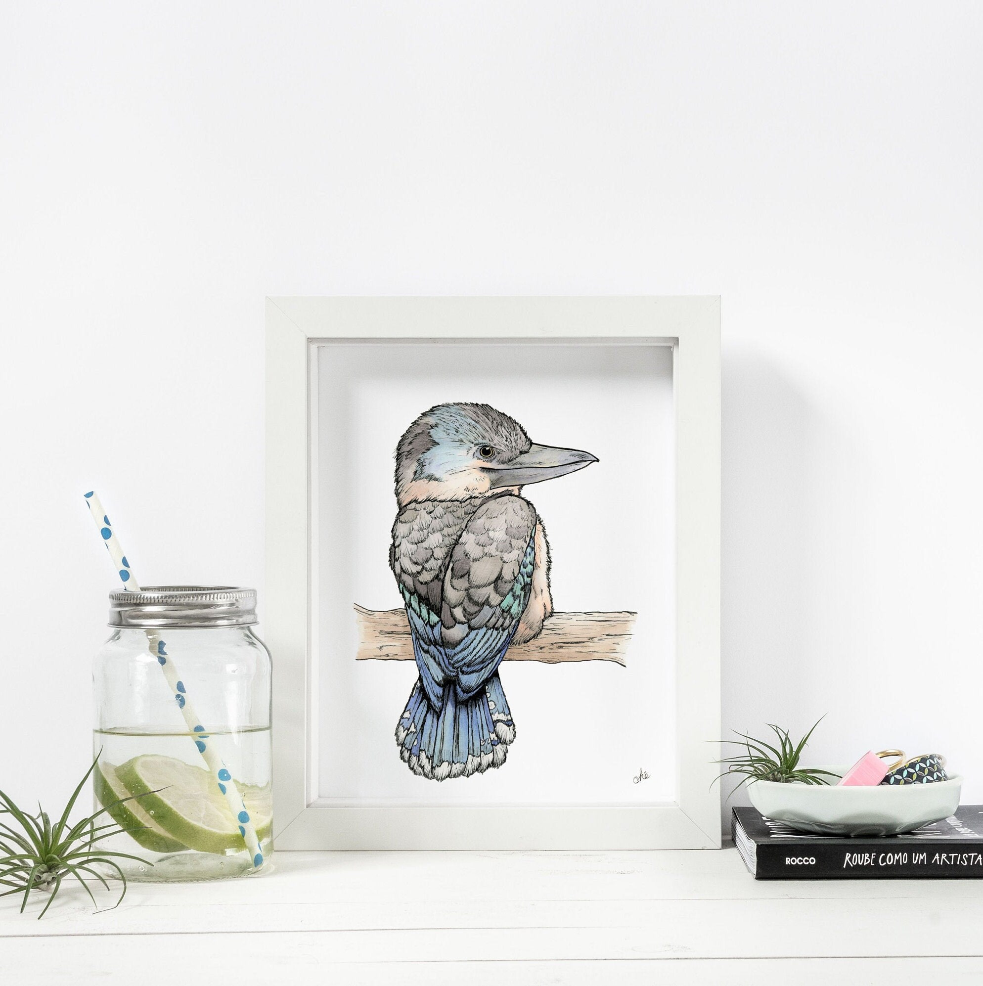 Kookaburra Art Print/ Nursery Art/ Wall Art/ Decor/ Etsy