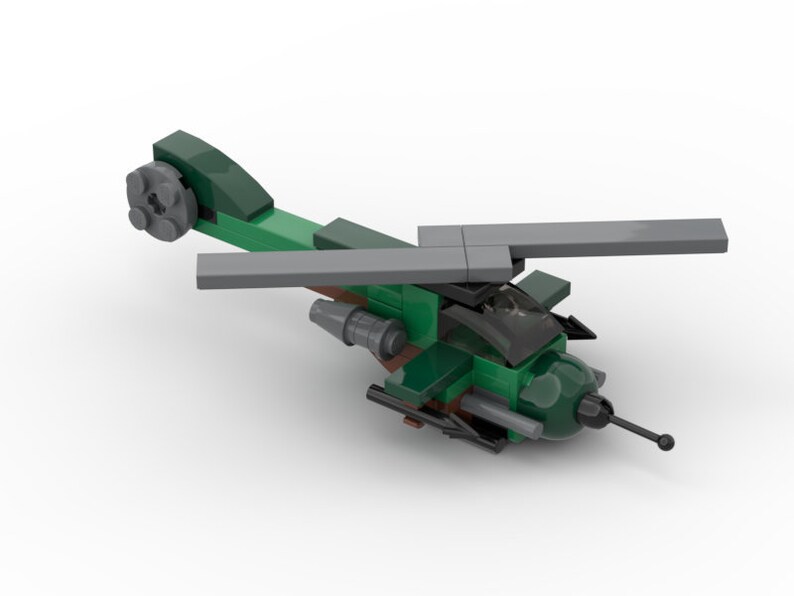 LEGO® custom model simple Helicopter chopper moc Etsy