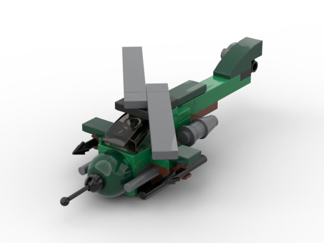 LEGO® custom model simple Helicopter chopper moc Etsy