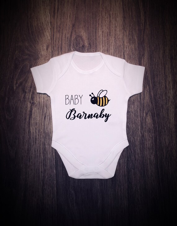 etsy personalised baby grow