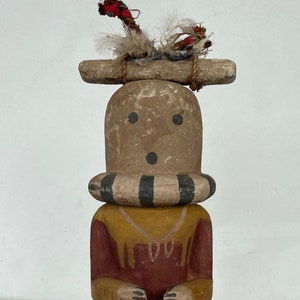 Muñeca Hopi Kachina vintage auténtica de calidad de museo: pieza de colección nativa americana tallada a mano, arte tribal del suroeste.