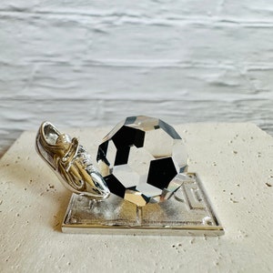 SWAROVSKI CRYSTAL Figurine Soccer Trophy